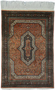 Qum Persian Silk Rug