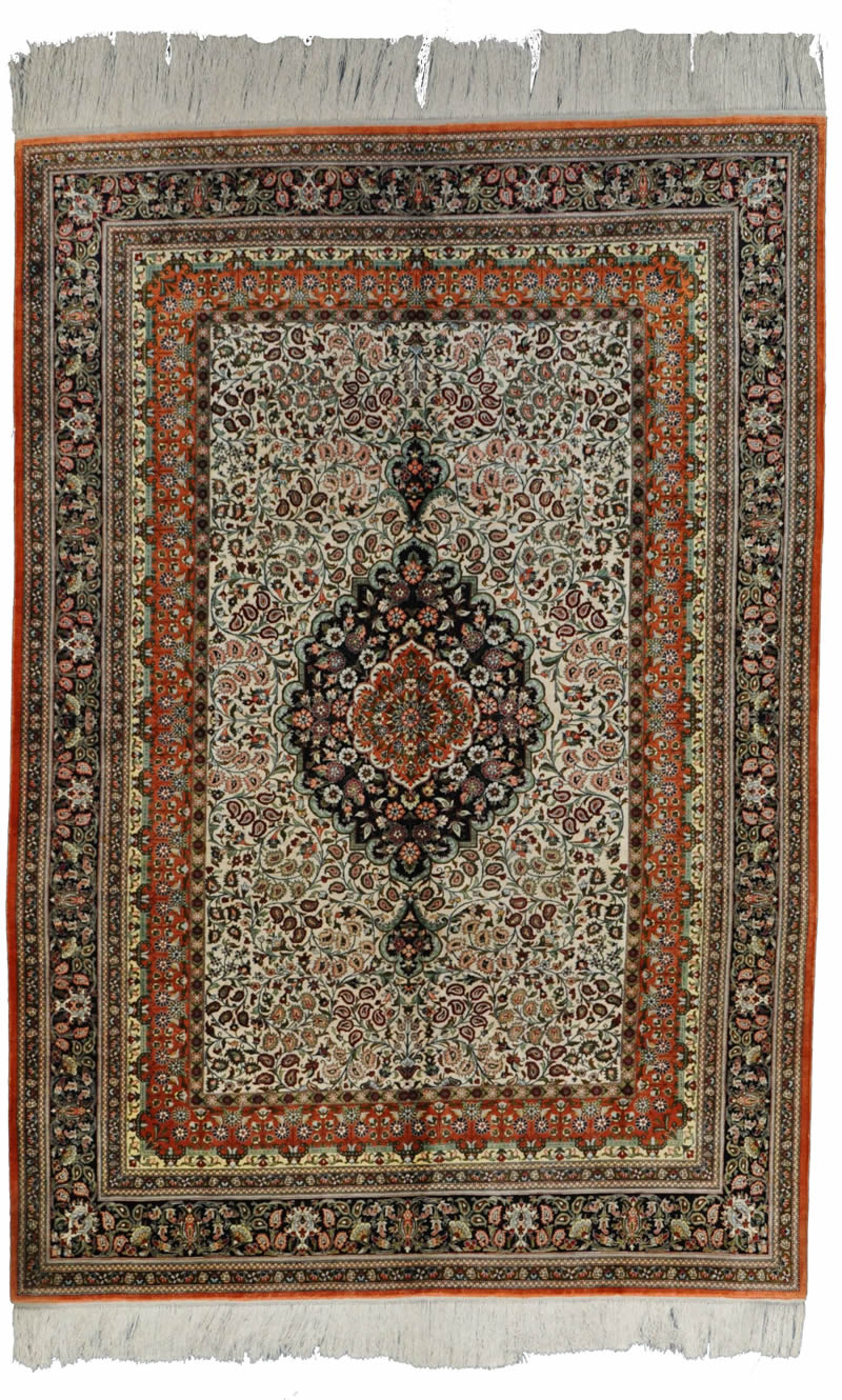 Qum Silk Persian Rug