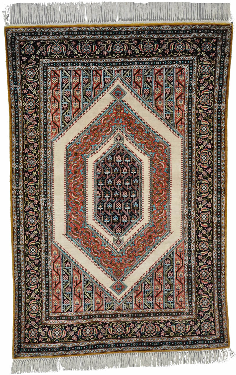 Qum Silk Persian Rug