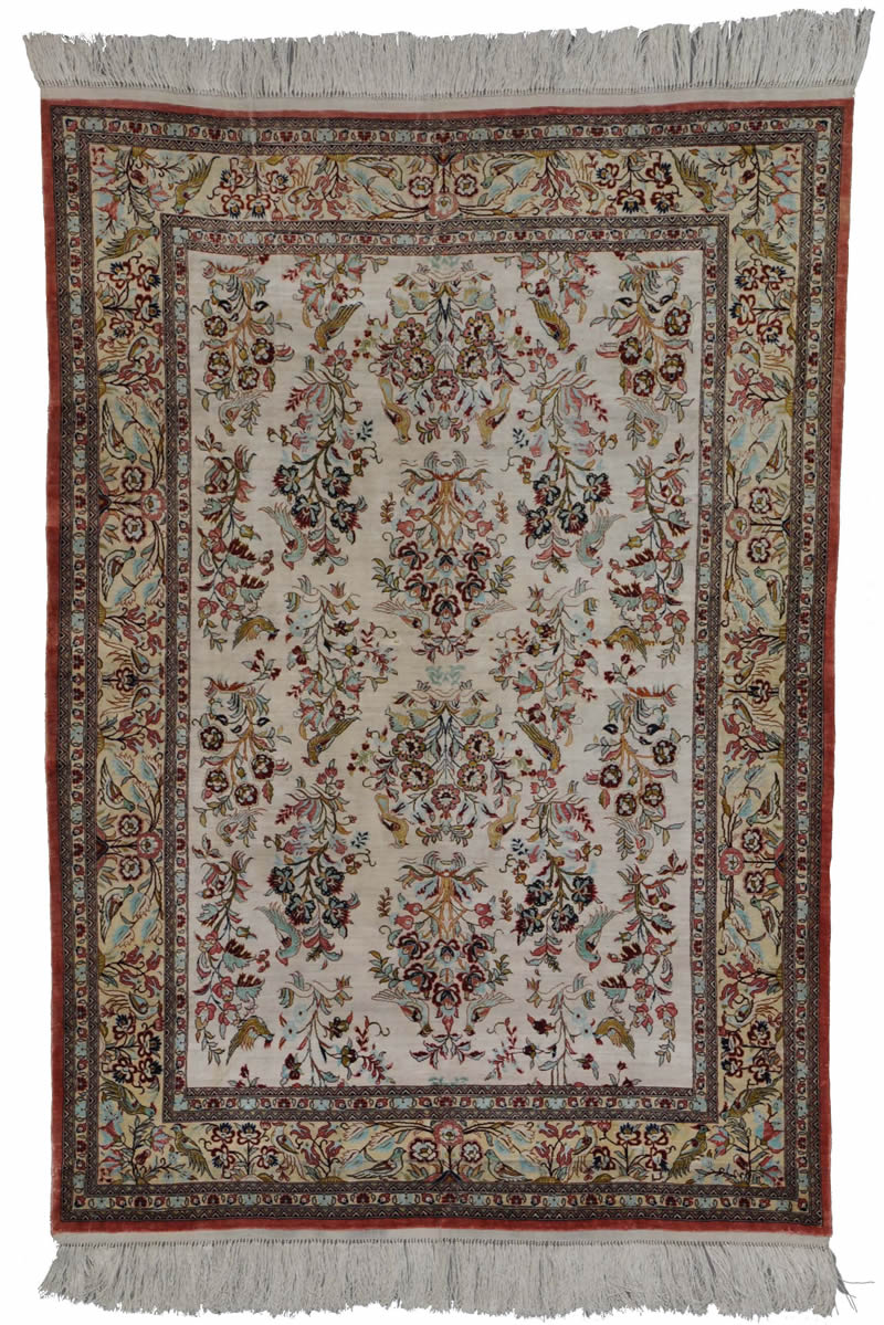 Qum Silk Persian Rug