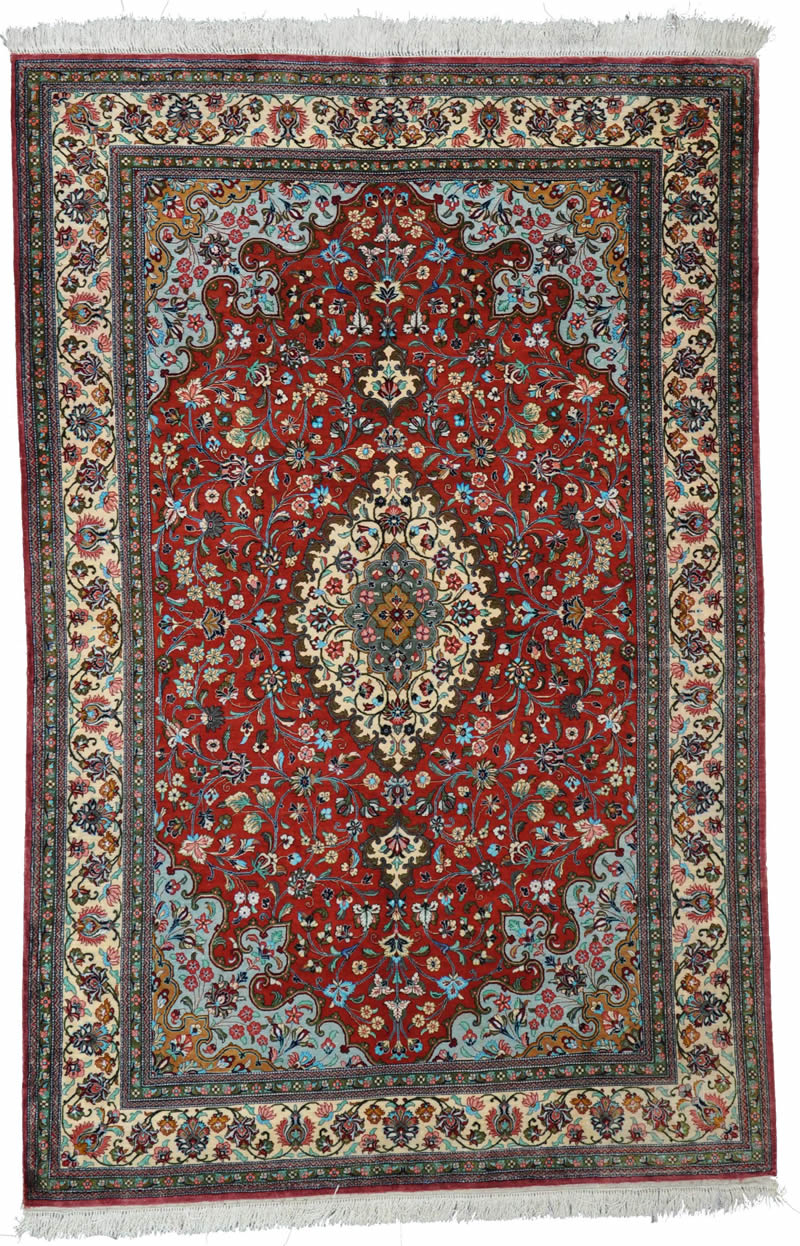 Qum Silk Persian Rug