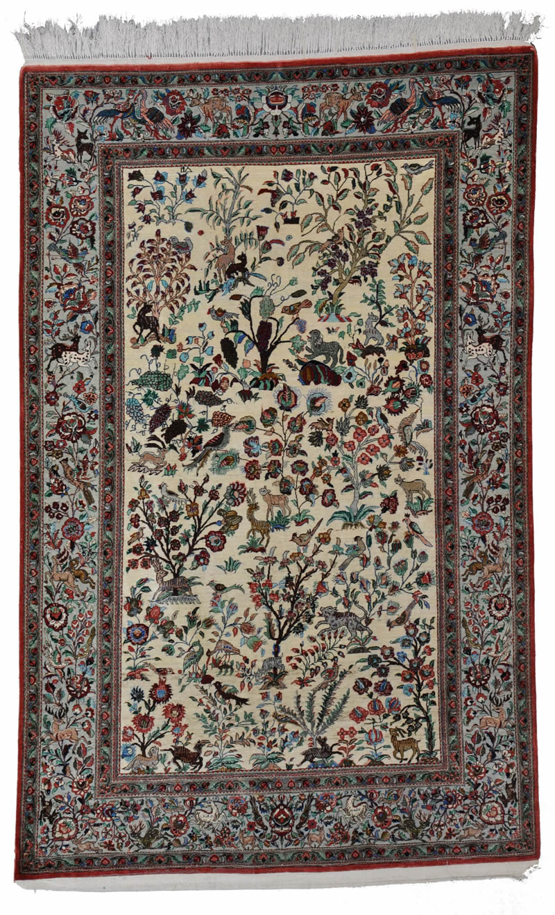 Qum Silk Persian Rug