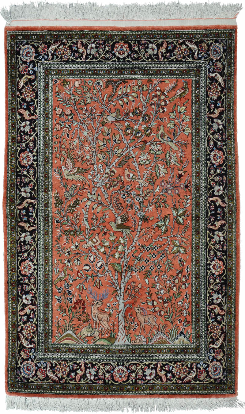 Qum Silk Persian Rug