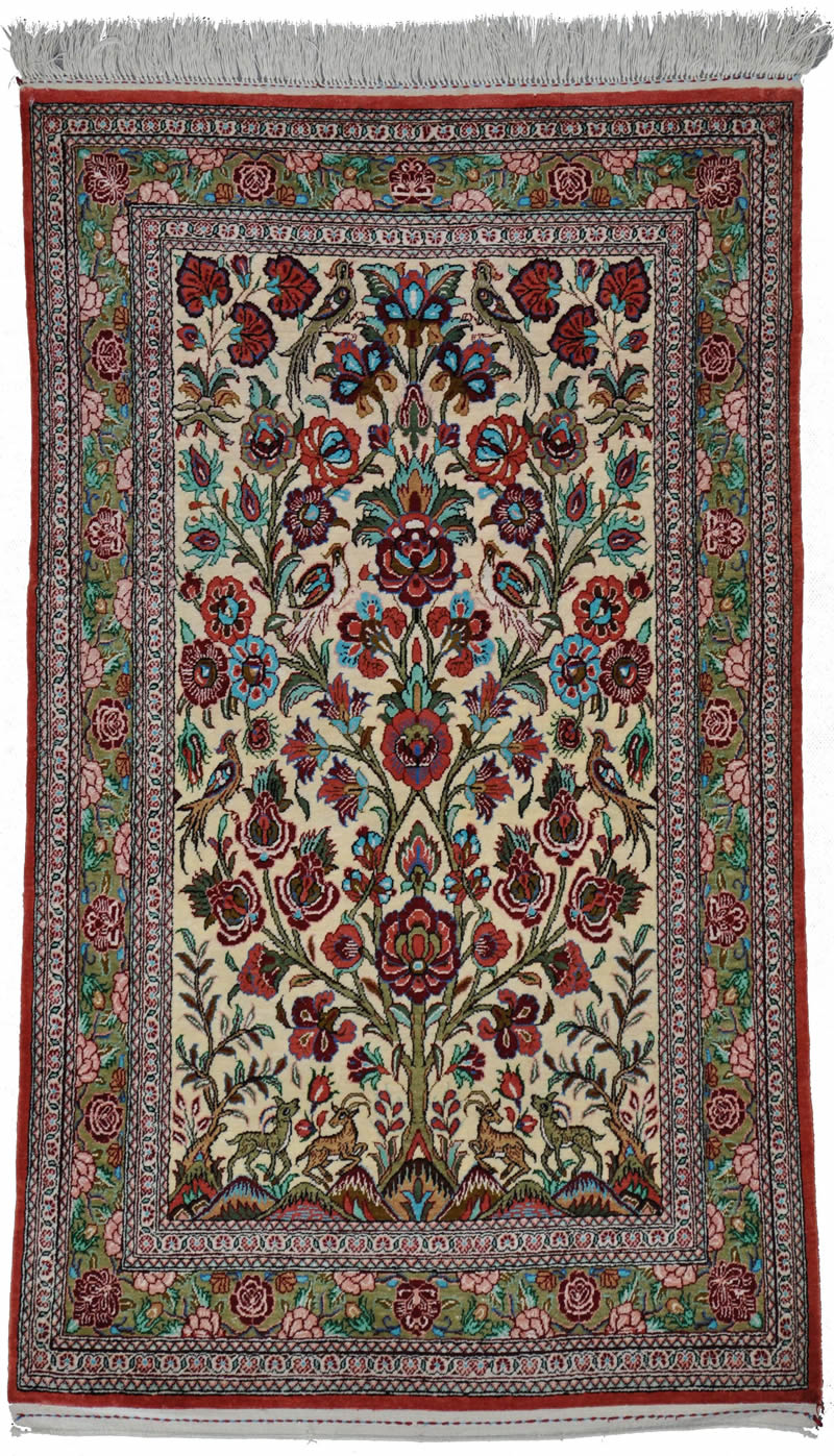 Qum Silk Persian Rug