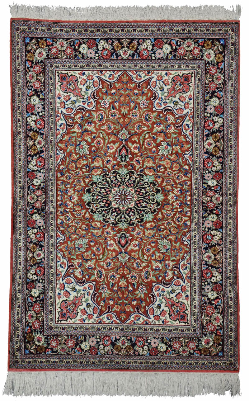 Qum Silk Persian Rug