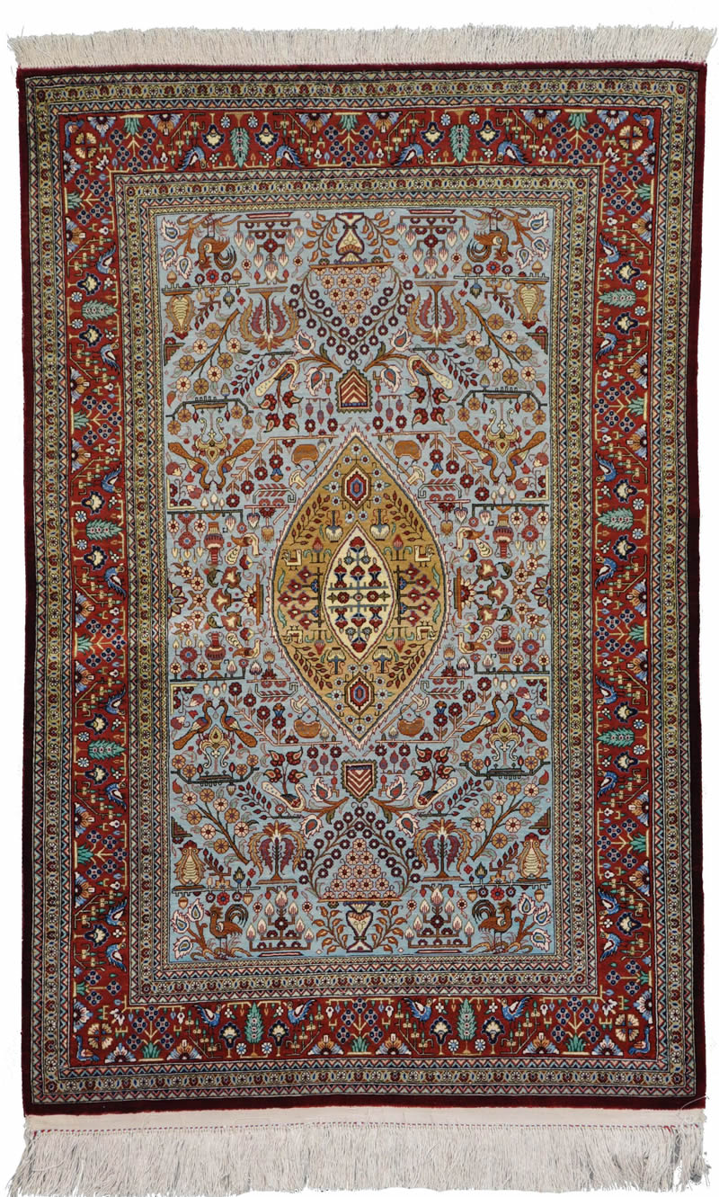 Qum Silk Persian Rug