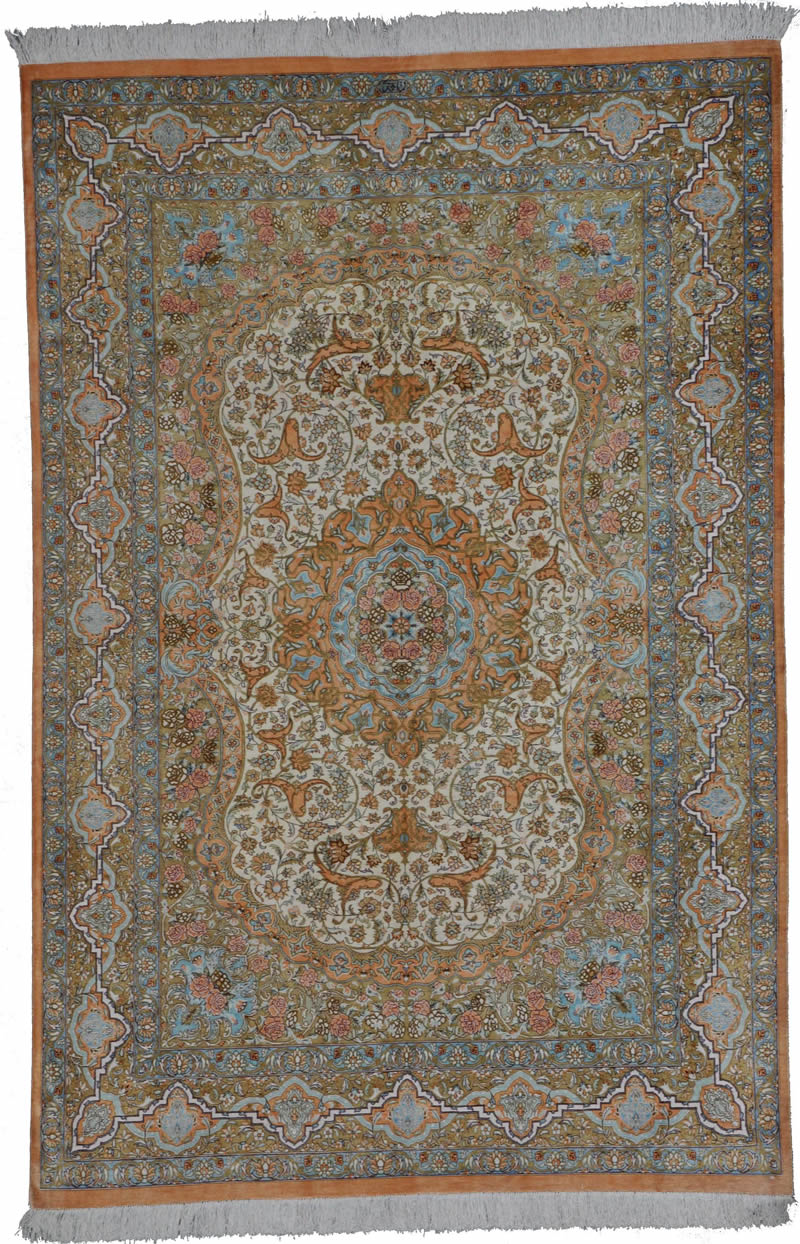 Qum Silk Persian Rug