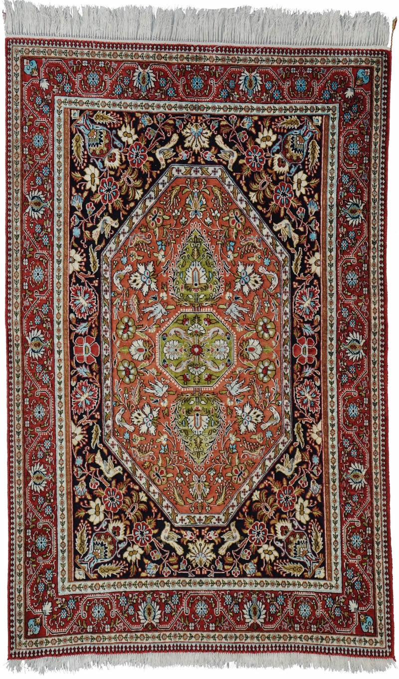 Qum Silk Persian Rug