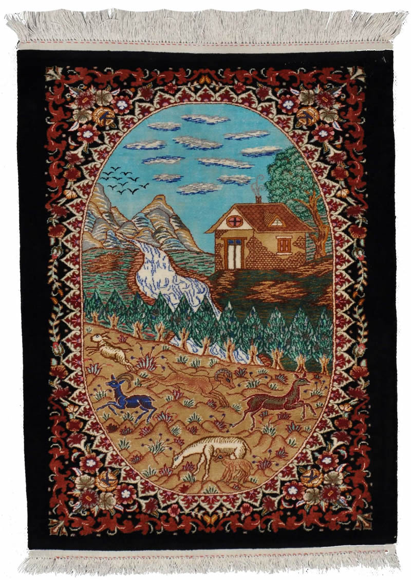 Qum Silk Persian Rug