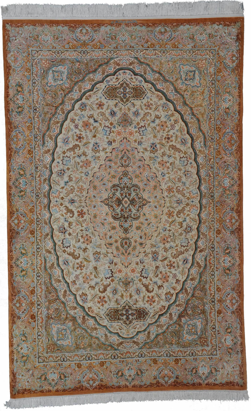 Qum Silk Persian Rug