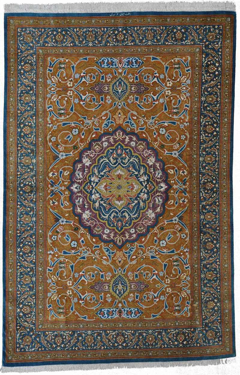 Qum Silk Persian Rug