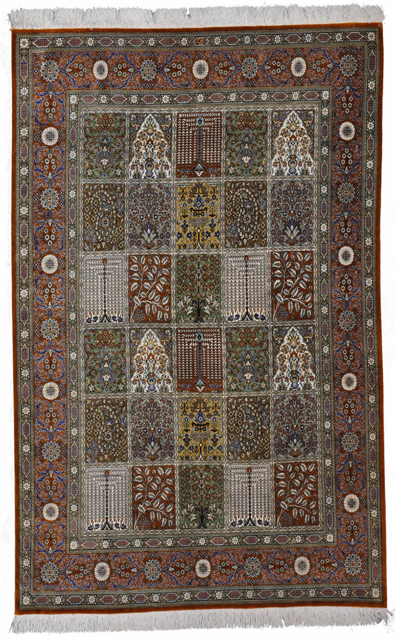 Qum Silk Persian Rug