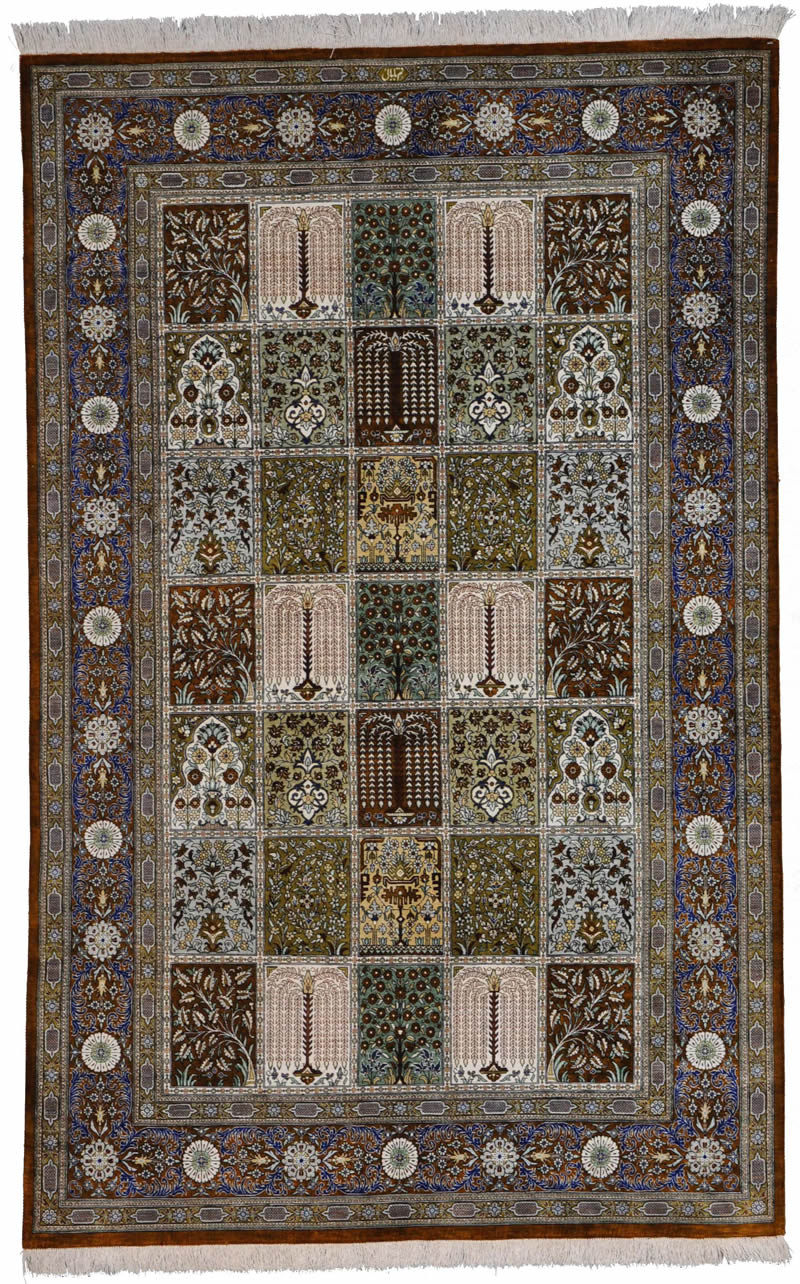 Qum Silk Persian Rug