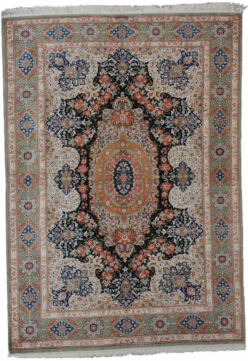 Qum Silk Persian Rug